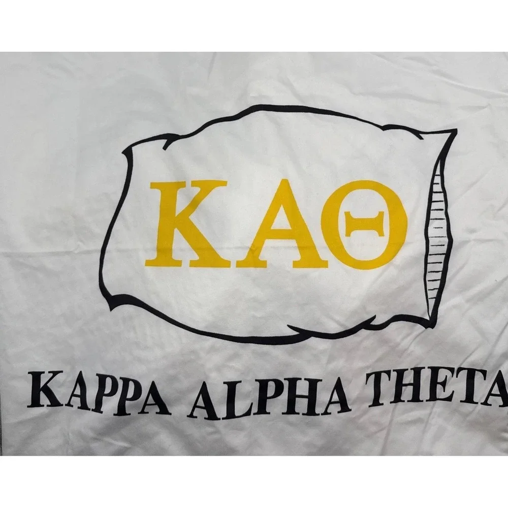 KAO Kappa Alpha Theta full top sheet pillow case Greek Sheets